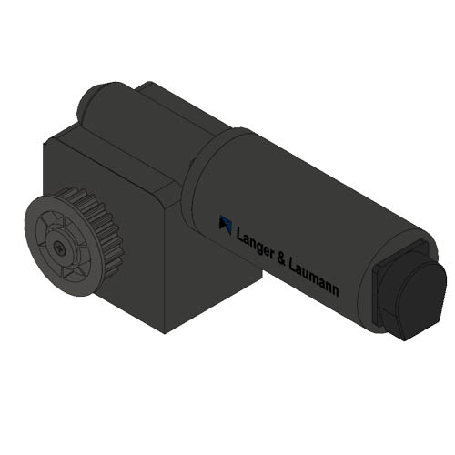 Motor Large Right & Gearbox, 24V/4,9A/1:15