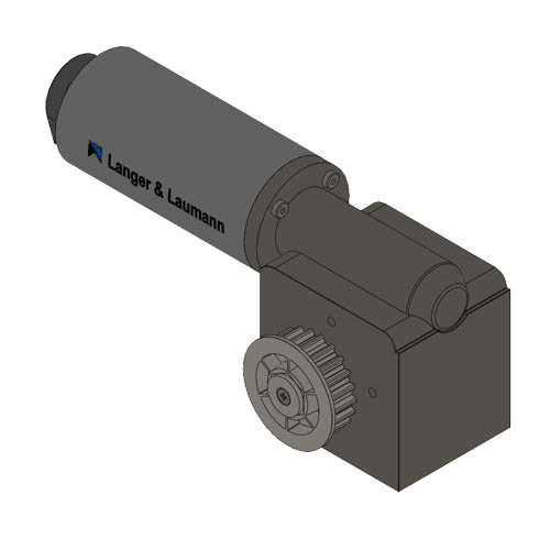 Grand moteur à gauche & Réducteur, 24V / 4,9A / 1: 15
